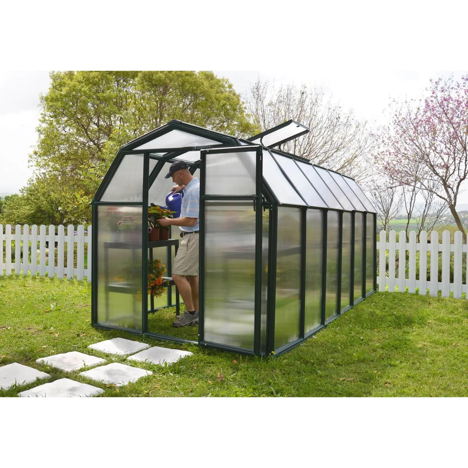 Palram - Canopia Eco Grow Greenhouse 6X12 Green 5 Palram - Canopia Eco Grow Greenhouse 6X12 Green - Image 3