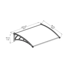Palram - Canopia Canopy Neo 1350 Grey Twinwall 13 Palram - Canopia Canopy Neo 1350 Grey Twinwall -Garden Care Specialty Shop 12807312 1234833218003766
