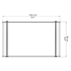 Palram - Canopia Canopy Neo 1350 Grey Twinwall 15 Palram - Canopia Canopy Neo 1350 Grey Twinwall -Garden Care Specialty Shop 12807312 1254833218227989