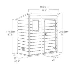Keter Manor 6 X 4ft Outdoor Garden Pent Storage Shed - Beige/Brown 21 Keter Manor 6 X 4ft Outdoor Garden Pent Storage Shed - Beige/Brown -Garden Care Specialty Shop 12808002 2075036177226321