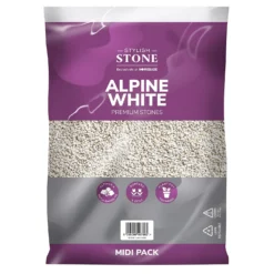 Stylish Stone Premium Alpine White Chippings - Midi Pack - 9kg -Garden Care Specialty Shop 12808258 1944902947347578