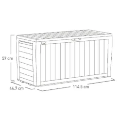 Keter Marvel Plus Outdoor Garden Storage Box 270L - Brown -Garden Care Specialty Shop 12808515 2804900072272276