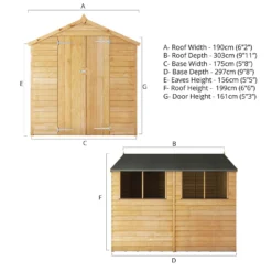 Mercia 10 X 6ft Overlap Double Door Apex Shed -Garden Care Specialty Shop 12809172 1565051417302098