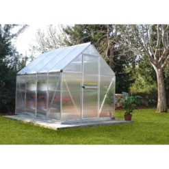 Palram 6 X 8ft Canopia Mythos Greenhouse - Silver -Garden Care Specialty Shop 12810591 1044833169263306