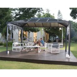 Palram - Canopia Martinique 4300 Garden Gazebo Grey Bronze 8 Palram - Canopia Martinique 4300 Garden Gazebo Grey Bronze -Garden Care Specialty Shop 12810742 1664833198869433