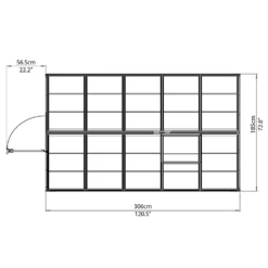 Palram 6 X 10ft Canopia Harmony Greenhouse - Silver 21 Palram 6 X 10ft Canopia Harmony Greenhouse - Silver -Garden Care Specialty Shop 12810851 1894845681765372