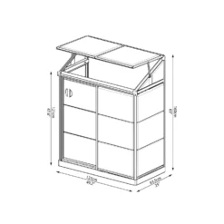 Palram - Canopia Lean To Grow House 4X2 Silver Clear -Garden Care Specialty Shop 12810857 8314833199899978