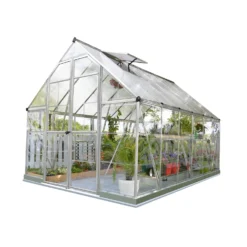 Palram 8 X 12ft Canopia Balance Greenhouse - Silver 13 Palram 8 X 12ft Canopia Balance Greenhouse - Silver -Garden Care Specialty Shop 12810858 1964833199578957