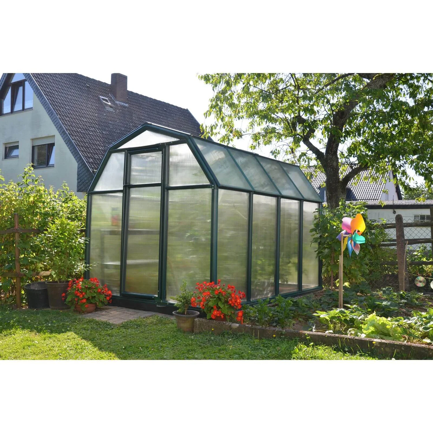 Palram 6 X 8ft Canopia Eco Grow Greenhouse - Green 5 Palram 6 X 8ft Canopia Eco Grow Greenhouse - Green - Image 3