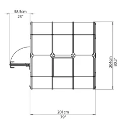 Palram 6 X 6ft Canopia Eco Grow Greenhouse - Green 17 Palram 6 X 6ft Canopia Eco Grow Greenhouse - Green -Garden Care Specialty Shop 12810863 1644833197223081