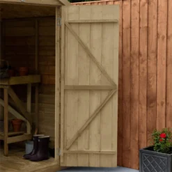 Forest Overlap 6 X 4ft Pressure Treated Apex Shed - No Window -Garden Care Specialty Shop 12810887 9874833194714259