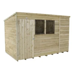 10x6ft Forest Natural Timber Overlap Pent Pressure Treated Wooden Shed 14 10x6ft Forest Natural Timber Overlap Pent Pressure Treated Wooden Shed -Garden Care Specialty Shop 12810915 1224833198729990