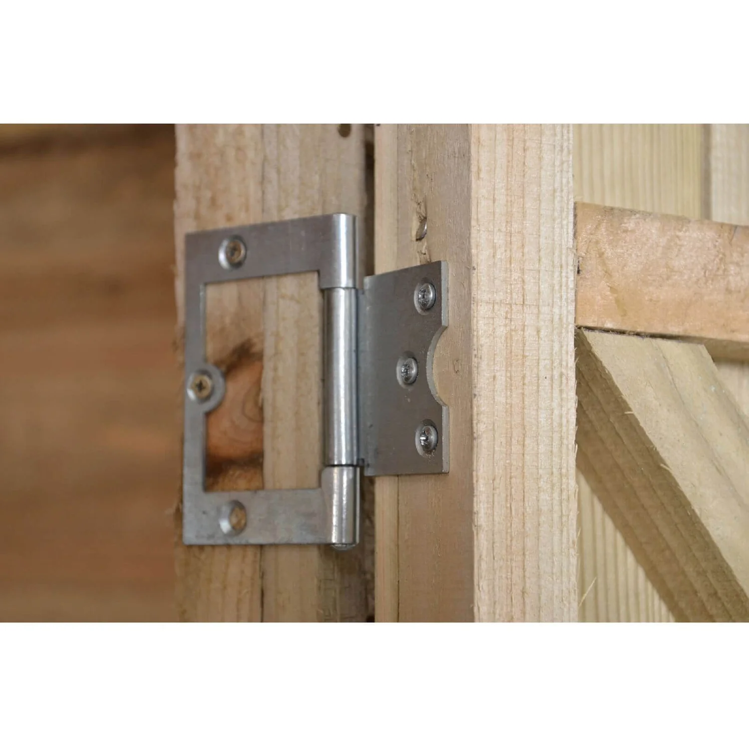 10x6ft Forest Natural Timber Overlap Pent Pressure Treated Wooden Shed 12 10x6ft Forest Natural Timber Overlap Pent Pressure Treated Wooden Shed - Image 10