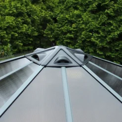 Palram - Canopia Monaco Hexagonal Garden Gazebo Grey -Garden Care Specialty Shop 12810973 1374924173003792