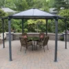 Palram - Canopia Monaco Hexagonal Garden Gazebo Grey 1 Palram - Canopia Monaco Hexagonal Garden Gazebo Grey -Garden Care Specialty Shop 12810973 1864924172689461