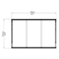 Palram - Canopia Canopy Venus 1350 Clear 19 Palram - Canopia Canopy Venus 1350 Clear -Garden Care Specialty Shop 12810976 4564833200882271