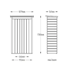 Forest Garden Wooden Tall Shiplap Pent Garden Store -Garden Care Specialty Shop 12814360 7754832980510941