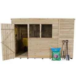 10x6ft Forest Wooden Overlap Pressure Treated Pent Shed -incl. Installation 14 10x6ft Forest Wooden Overlap Pressure Treated Pent Shed -incl. Installation -Garden Care Specialty Shop 12815042 1354845697845306