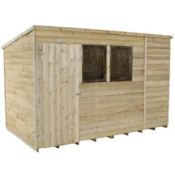 10x6ft Forest Wooden Overlap Pressure Treated Pent Shed -incl. Installation 13 10x6ft Forest Wooden Overlap Pressure Treated Pent Shed -incl. Installation -Garden Care Specialty Shop 12815042 6384845697820568