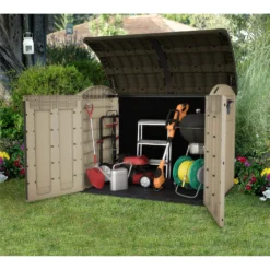 Keter Store It Out Ultra Outdoor Garden Storage Shed - Beige & Brown - 2000L -Garden Care Specialty Shop 12815621 2154833203715627