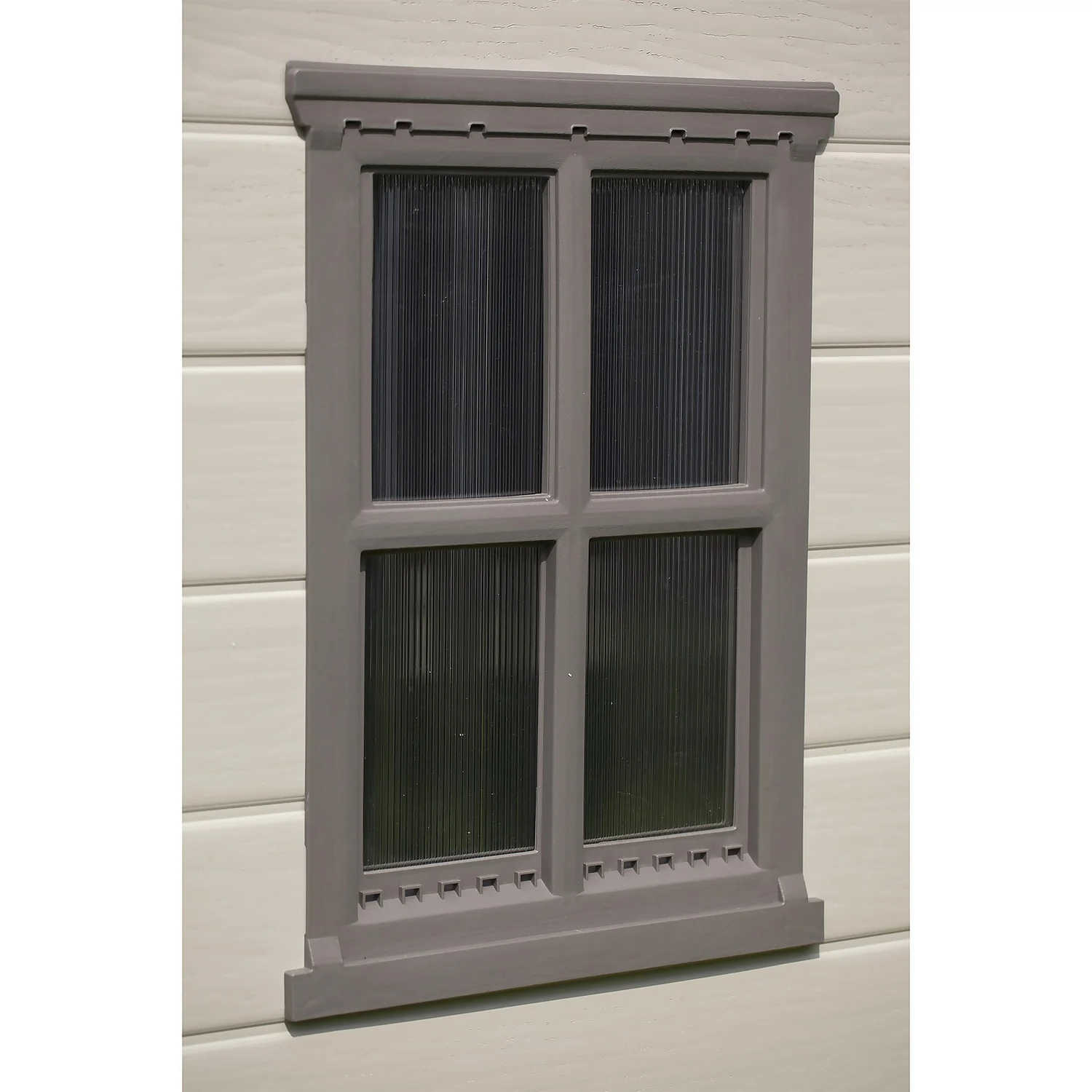 Keter Factor 8 X 8ft Outdoor Garden Apex Storage Shed - Beige/Brown 8 Keter Factor 8 X 8ft Outdoor Garden Apex Storage Shed - Beige/Brown - Image 6