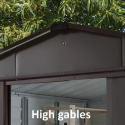 Yardmaster 10x8ft Woodgrain Metal Shed -Garden Care Specialty Shop 12817731 1405040005986401