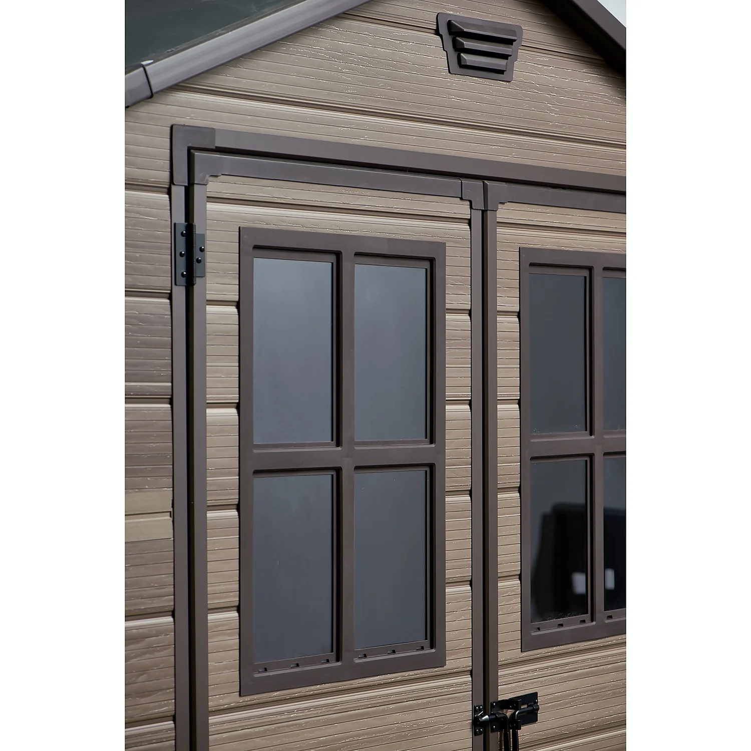 Keter Scala 6 X 8ft Outdoor Garden Apex Storage Shed - Brown 9 Keter Scala 6 X 8ft Outdoor Garden Apex Storage Shed - Brown - Image 7