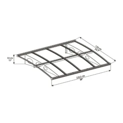 Palram - Canopia Canopy Herald 2230 Grey Clear 13 Palram - Canopia Canopy Herald 2230 Grey Clear -Garden Care Specialty Shop 12821842 1034833173770359
