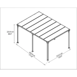 Palram - Canopia Milano 4300 Garden Gazebo Grey Bronze 17 Palram - Canopia Milano 4300 Garden Gazebo Grey Bronze -Garden Care Specialty Shop 12821928 9554833173520981