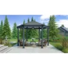 Palram - Canopia Roma Hexagonal Garden Gazebo Grey -Garden Care Specialty Shop 12821930 5254831431974796