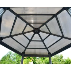 Palram - Canopia Roma Hexagonal Garden Gazebo Grey 11 Palram - Canopia Roma Hexagonal Garden Gazebo Grey -Garden Care Specialty Shop 12821930 6544833174932253