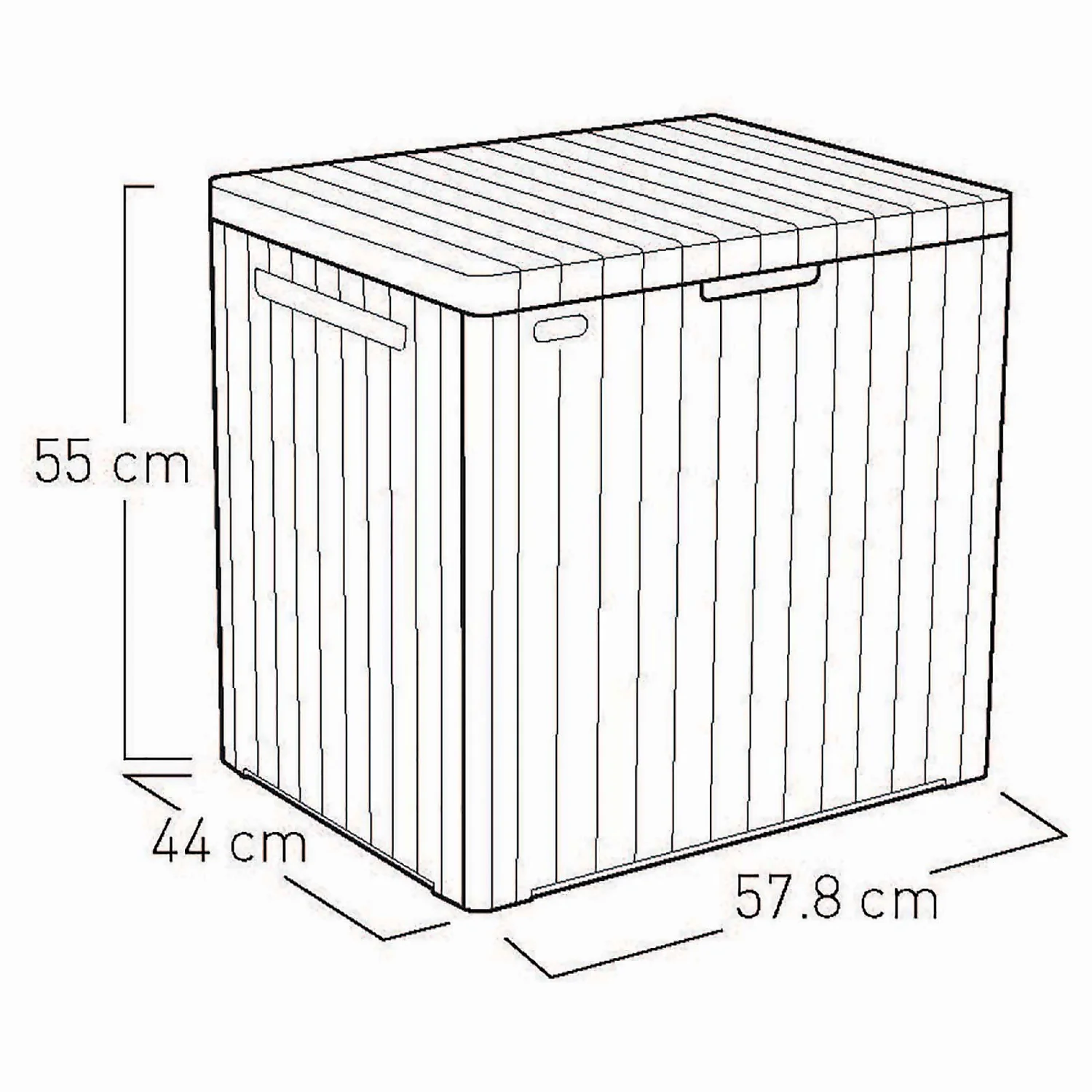 Keter City Outdoor Garden Storage Box 113L - Brown 11 Keter City Outdoor Garden Storage Box 113L - Brown - Image 9