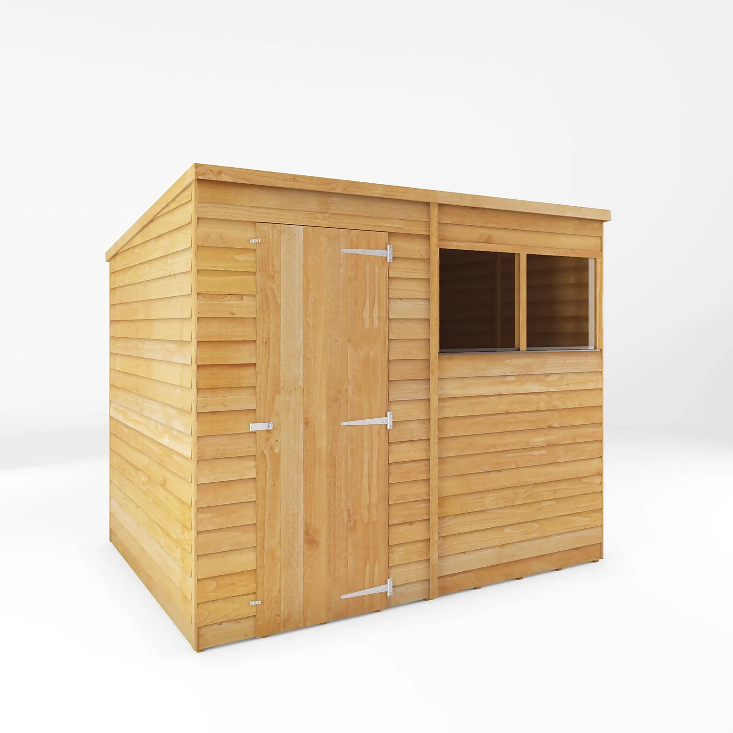 Mercia 8 X 6ft Overlap Pent Shed - Incl. Installation 3 Mercia 8 X 6ft Overlap Pent Shed - Incl. Installation