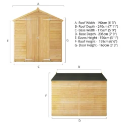 Mercia 8 X 6ft Overlap Double Door Apex Windowless Shed 20 Mercia 8 X 6ft Overlap Double Door Apex Windowless Shed -Garden Care Specialty Shop 12822431 5455033256570963