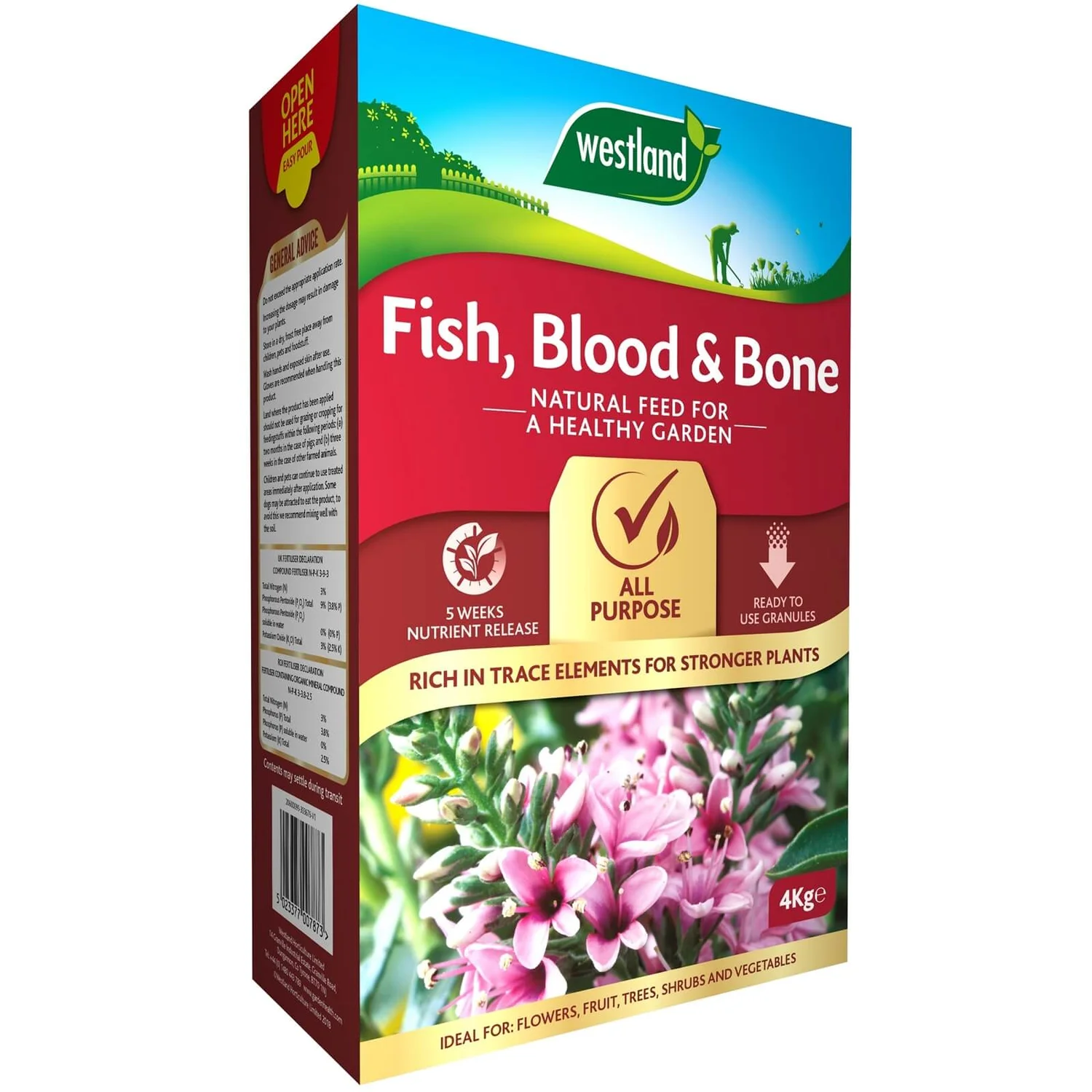 Westland Fish, Blood And Bone All Purpose Plant Food - 4kg 3 Westland Fish, Blood And Bone All Purpose Plant Food - 4kg