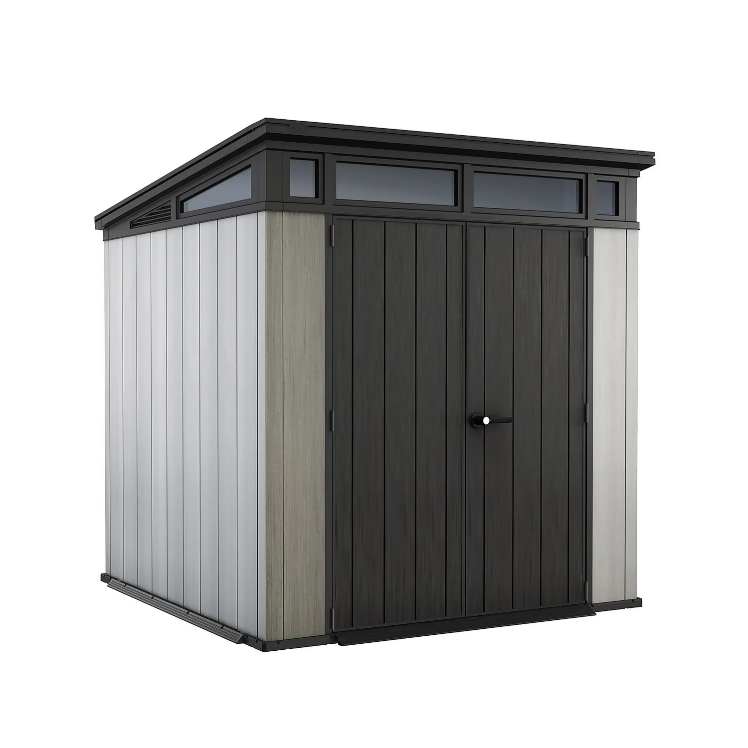 Keter Artisan 7 X 7ft Outdoor Garden Storage Pent Shed - Grey 3 Keter Artisan 7 X 7ft Outdoor Garden Storage Pent Shed - Grey