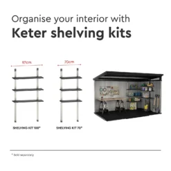 Keter Artisan 11 X 7ft Outdoor Plastic Garden Storage Pent Shed - Grey 20 Keter Artisan 11 X 7ft Outdoor Plastic Garden Storage Pent Shed - Grey -Garden Care Specialty Shop 12823649 6465036177975787