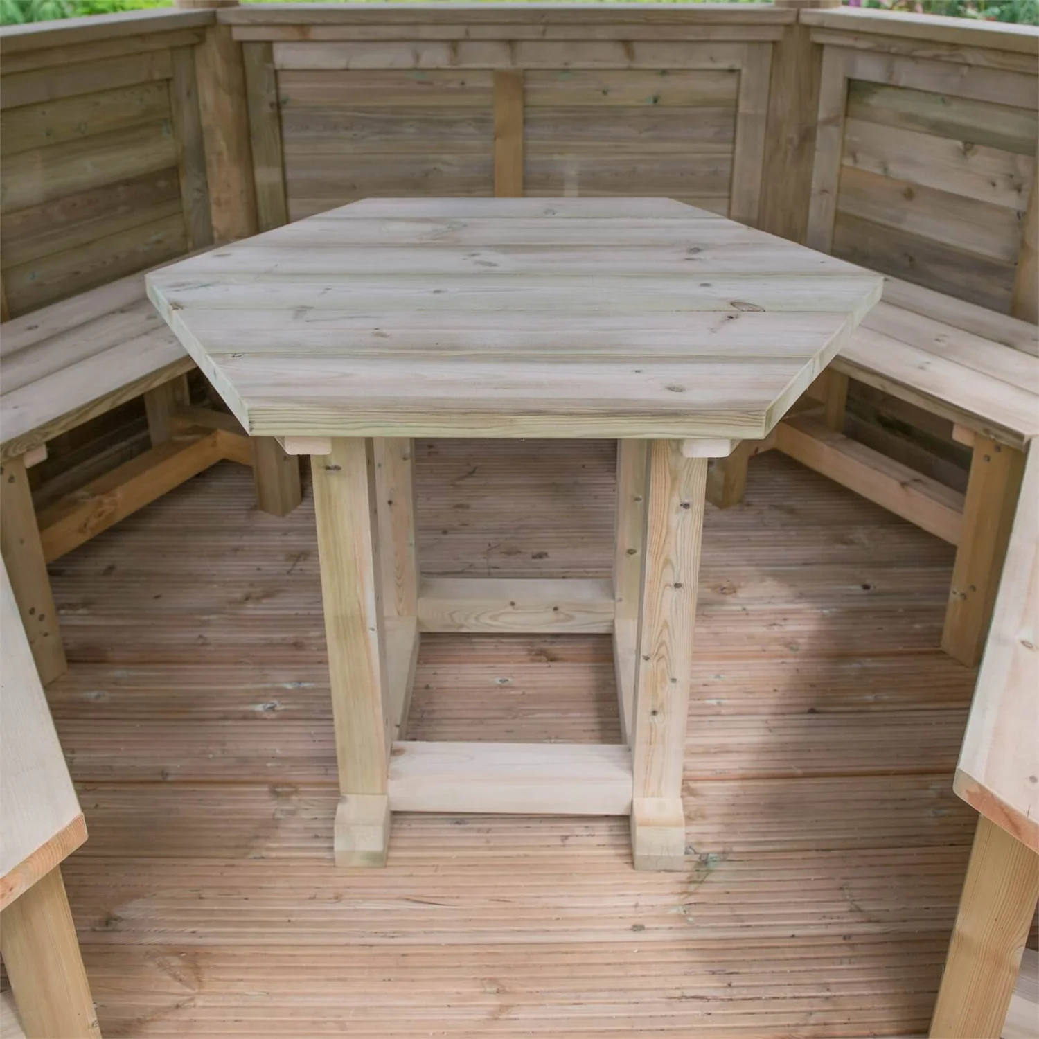 Forest (Installation Included) Thatch Roof Furnished Gazebo - 3m - Green 10 Forest (Installation Included) Thatch Roof Furnished Gazebo - 3m - Green - Image 8