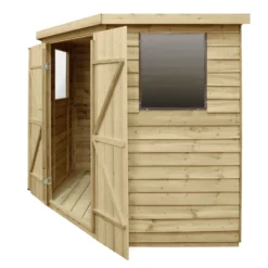 7x7ft Forest Overlap Pressure Treated Corner Shed - Incl. Installation -Garden Care Specialty Shop 12823862 1134833219134160