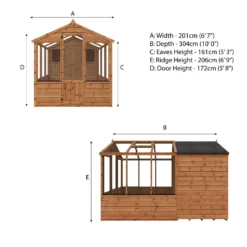 Mercia 10 X 6ft Traditional Apex Greenhouse Combi - Installation Included 21 Mercia 10 X 6ft Traditional Apex Greenhouse Combi - Installation Included -Garden Care Specialty Shop 12825707 2835028839870925