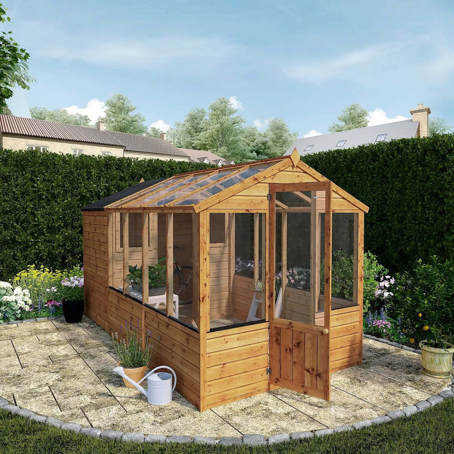 Mercia 12 X 6ft Traditional Apex Greenhouse Combi - Installation Included 4 Mercia 12 X 6ft Traditional Apex Greenhouse Combi - Installation Included - Image 2