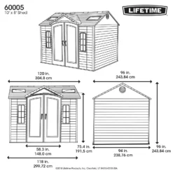 Lifetime 10 X 8ft Outdoor Storage Shed 19 Lifetime 10 X 8ft Outdoor Storage Shed -Garden Care Specialty Shop 12826439 2015012583880476