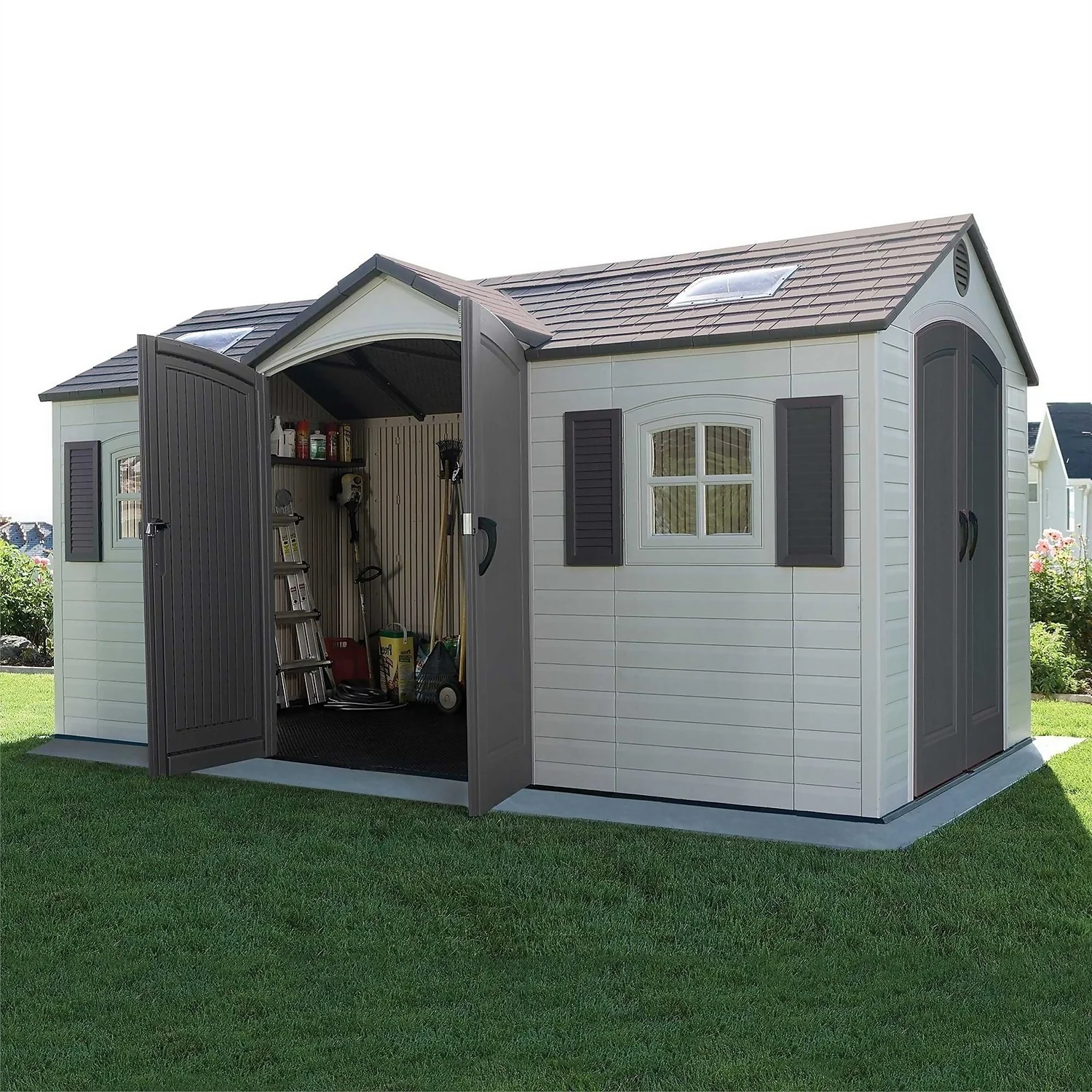 Lifetime 15 X 8ft Outdoor Storage Shed 4 Lifetime 15 X 8ft Outdoor Storage Shed - Image 2