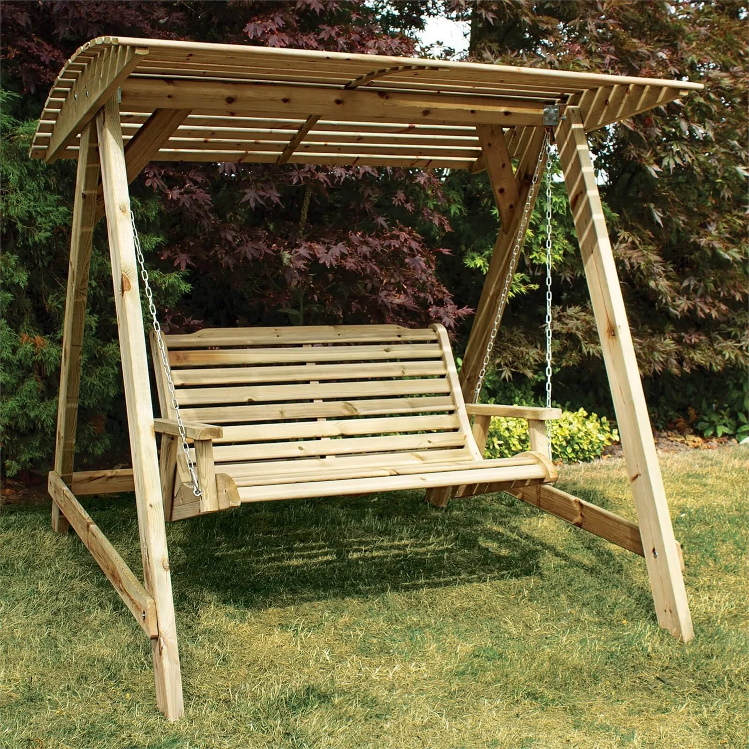 Anchor Fast FSC Wooden 2 Seater Swing Seat 3 Anchor Fast FSC Wooden 2 Seater Swing Seat