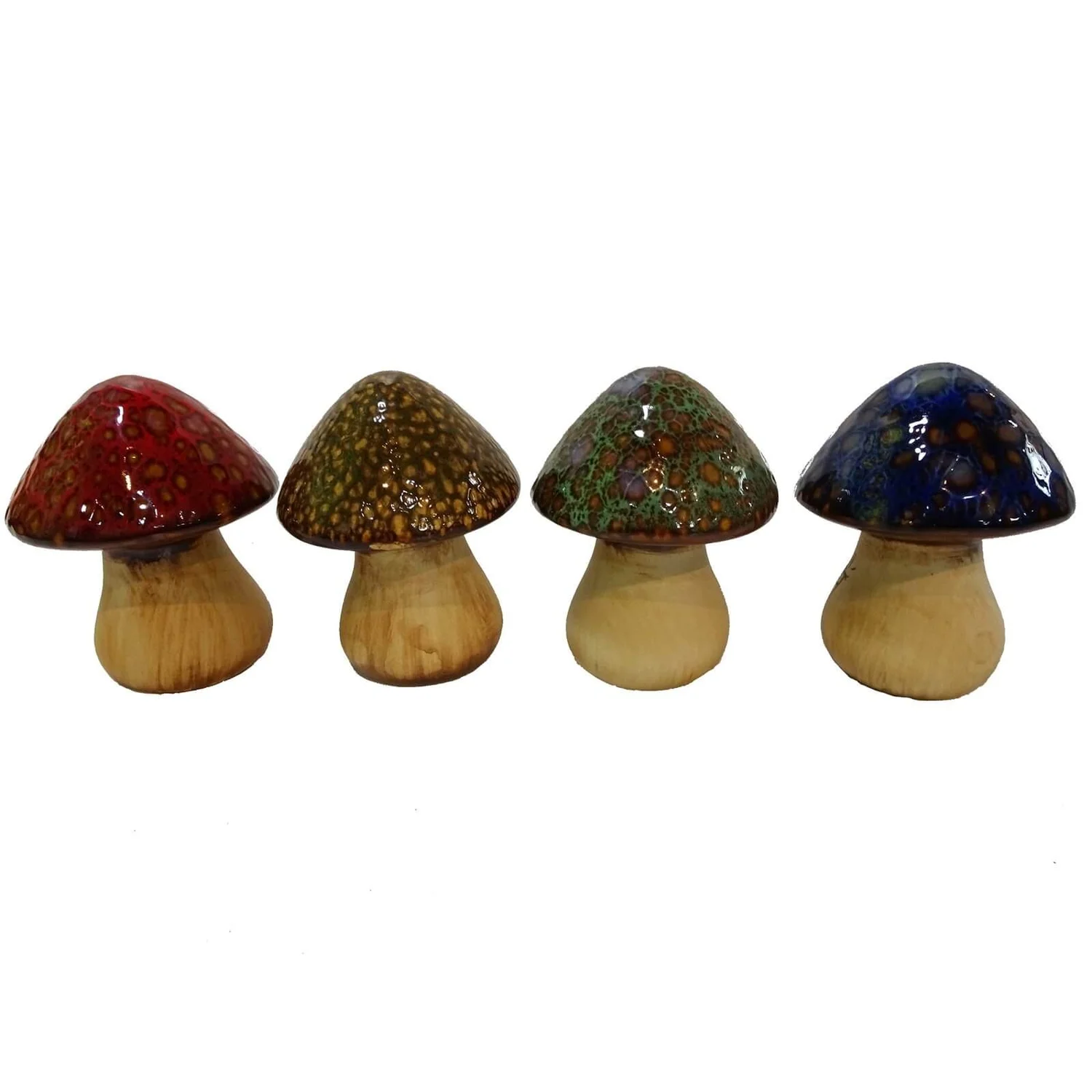Ceramic Mushroom Garden Ornament - Small 3 Ceramic Mushroom Garden Ornament - Small
