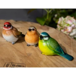 None Resin Blue Tit, Chaffinch & Robin Birds -Garden Care Specialty Shop 12832873 1235025282491475