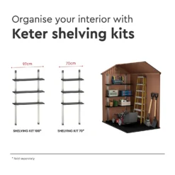 Keter Darwin 6 X 4ft Outdoor Garden Apex Storage Shed - Brown 20 Keter Darwin 6 X 4ft Outdoor Garden Apex Storage Shed - Brown -Garden Care Specialty Shop 12833043 5775036178043584