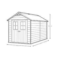 Keter Newton 7.5 X 11ft Outdoor Plastic Garden Storage Shed - Brown 12 Keter Newton 7.5 X 11ft Outdoor Plastic Garden Storage Shed - Brown -Garden Care Specialty Shop 12833045 1084843485053469