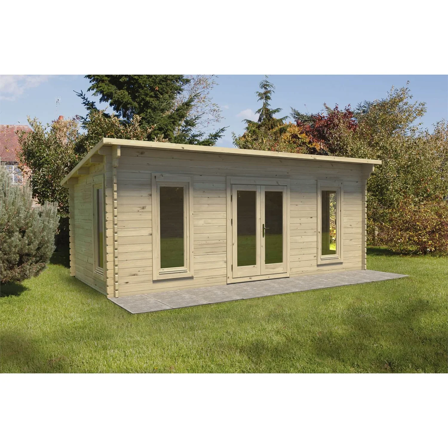 Forest Arley 6.0m X 3.0m Cabin Double Glazed 24kg Polyester Felt, Plus Underlay - Installation Included 4 Forest Arley 6.0m X 3.0m Cabin Double Glazed 24kg Polyester Felt, Plus Underlay - Installation Included - Image 2