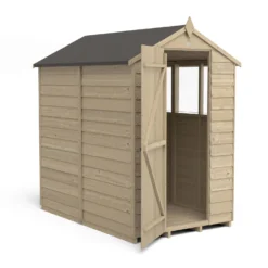 Forest 6 X 4ft Overlap Pressure Treated Apex Shed- 4 Window 15 Forest 6 X 4ft Overlap Pressure Treated Apex Shed- 4 Window -Garden Care Specialty Shop 12833289 2114833201898266